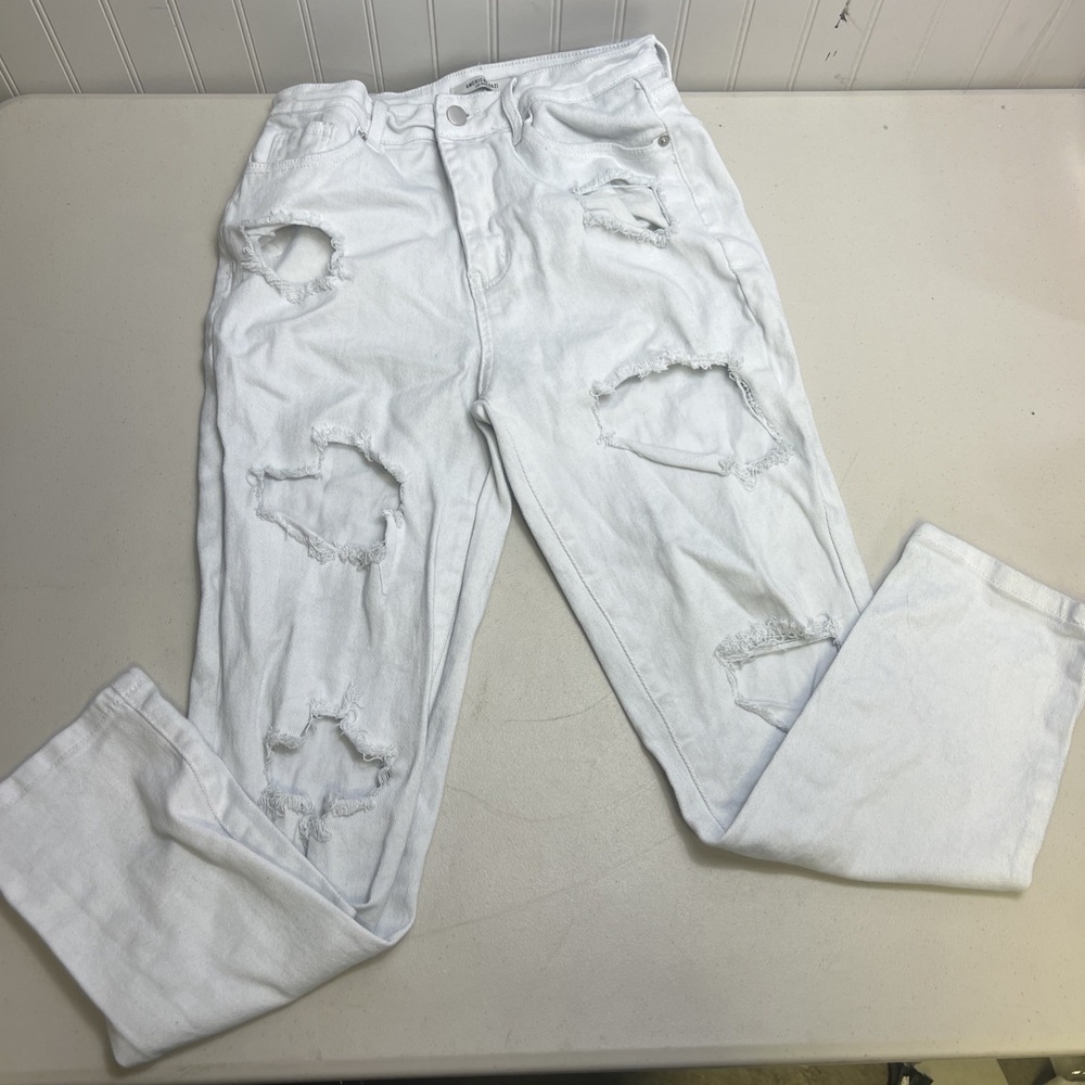 American Bazi Women's Casual Destroyed Cropped High Rise Size 7 Jeans RJH8141